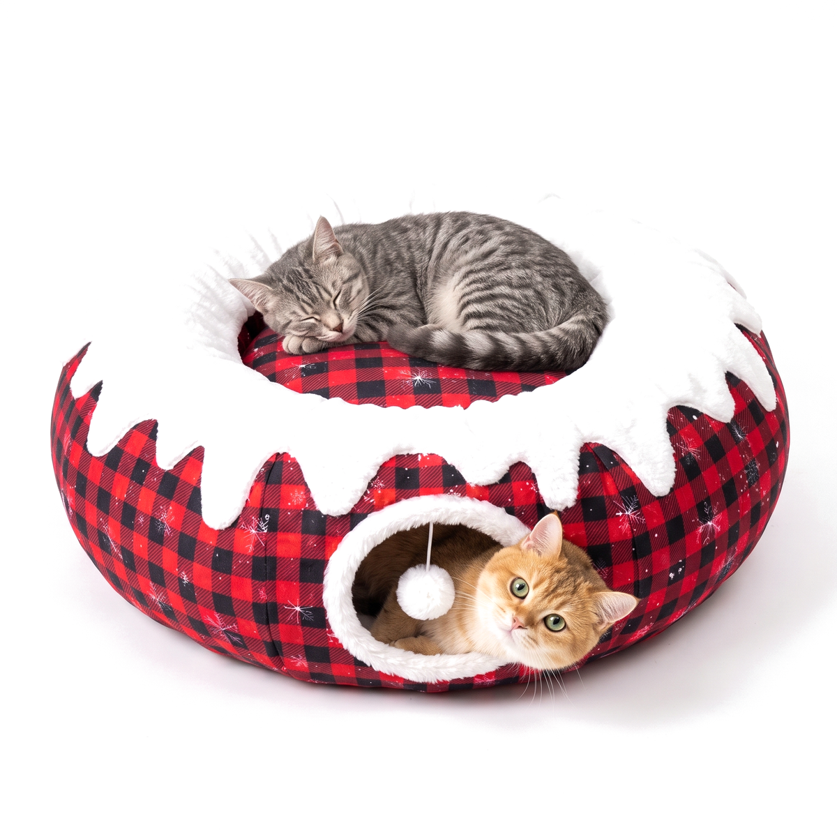 Christmas Tree Cat Tunnel Tinselpurr™